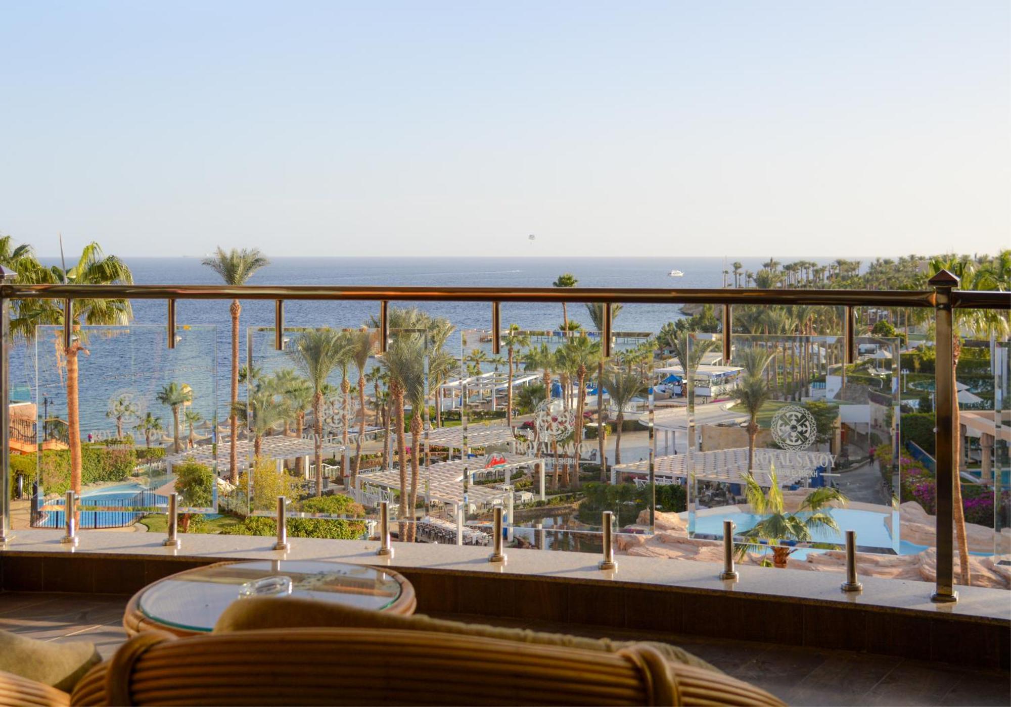 Hotel Royal Savoy Sharm El Sheikh (Adults Only) Exterior foto View of the Red Sea from the Hilton Taba